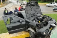 Siete accidentes impactantes en la rotonda de Camino del Perú y Perón