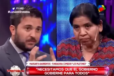 Diego Brancatelli increpó a Margarita Barrientos en Intratables