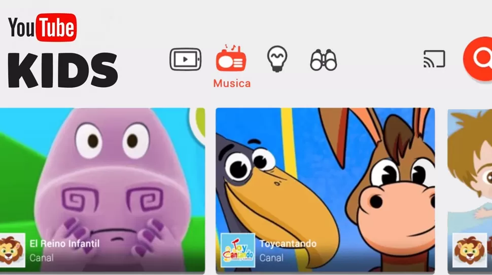 ATENCIÓN PADRES. YouTube Kids permite que los chicos vean videos en un marco seguro y dosificar la cantidad que minutos que pasan frente a la pantalla. CAPTURA DE VIDEO