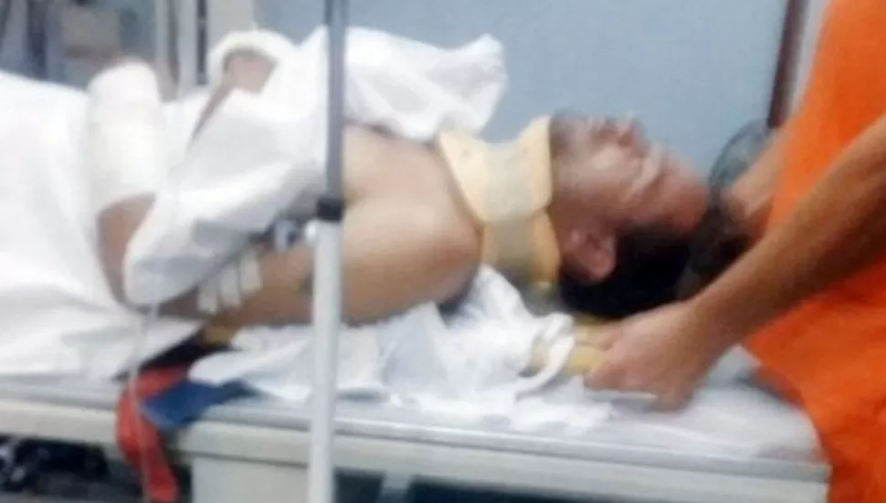 HOSPITALIZADO. Chano ingresó inconsciente al centro asistencial en donde recibió las primeras atenciones. FOTO TOMADA DE ALTOESCANDALO.COM