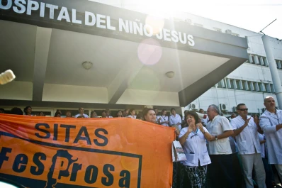Los autoconvocados de la salud realizan movilizaciones en los hospitales