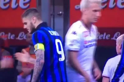 Video: Maxi López le negó el saludo a Icardi, que le respondió con ironía