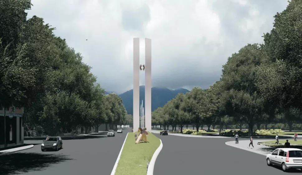 Mañana comienzan los trabajos para ensamblar el Monumento al Bicentenario