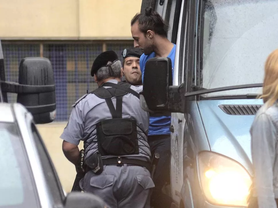 EL PRIMER DETENIDO. Fariña, con prisión preventiva desde 2014, llegó a Comodoro Py sin chaleco antibalas. dyn