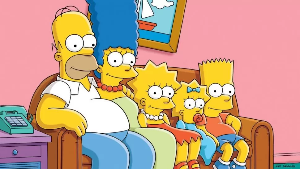 CERCANOS. Matt Groening tomó de parientes los nombres Homero, Marge, Lisa y Maggie. Bart no tiene vínculo. 