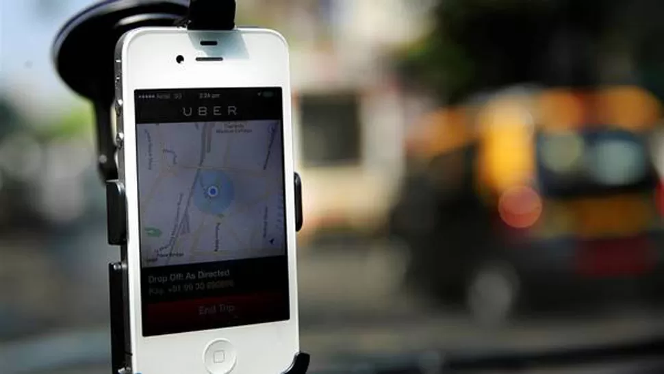 ACTIVO. Uber, la aplicación para tomar taxis. FOTO TOMADA DE CLARÍN.