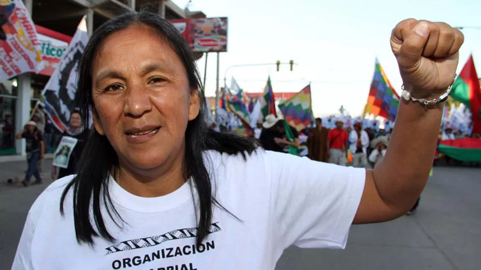 MILAGRO SALA. La dirigente social está presa en Jujuy. ARCHIVO