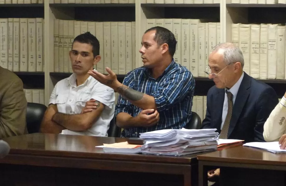ESPERANDO LA SENTENCIA. Doldan y Aguilar, los acusados del crimen. la gaceta / foto de osvaldo ripoll