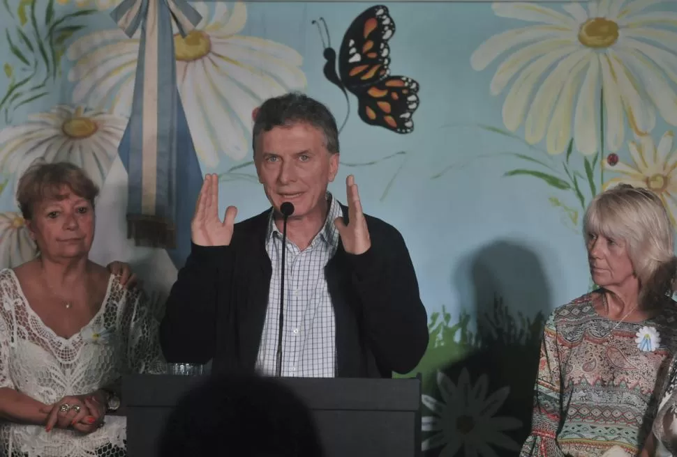 EN BUENOS AIRES. Macri anunció un paquete de beneficios sociales. telam