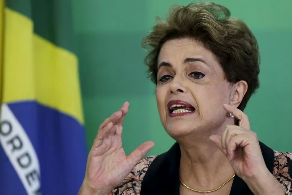 EL PESO SOBRE SU ROSTRO. Dilma reiteró que resistirá el proceso de destitución que puede apartarla del cargo. Reuters