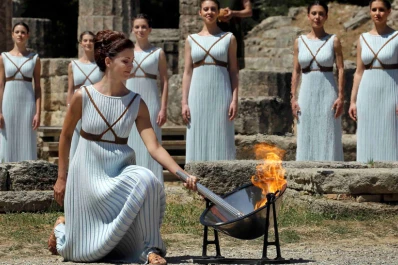 La llama olímpica comenzó su camino a Río 2016