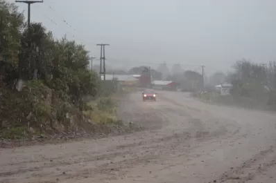 Cae aguanieve en Tafí del Valle