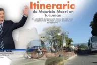 Así será el recorrido que hará Macri hoy en Tucumán