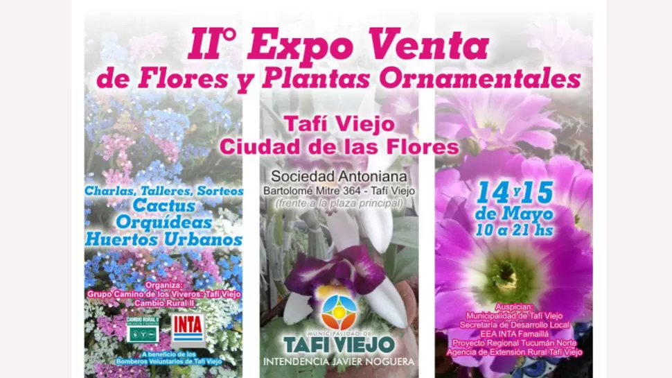 Se viene la segunda Expo-Venta de Plantas y Flores ornamentales