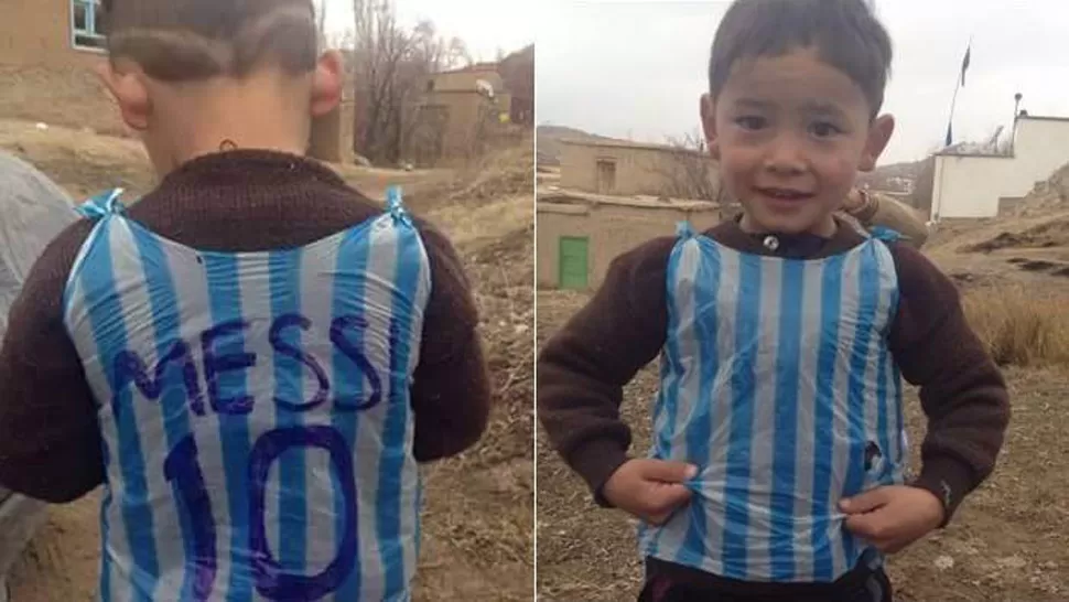 El niño que fabricó una camiseta de Messi con una bolsa tuvo que huir a Pakistán por amenazas de secuestro