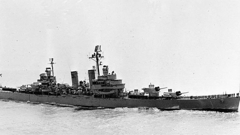 ASÍ ERA EL CRUCERO. Hundimiento del crucero General Belgrano durante la Guerra de Malvinas.Así era el crucero. FOTO DE LANACION.COM.AR