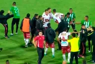 A las piñas: así terminaron los jugadores de Huracán luego de la polémica en Colombia