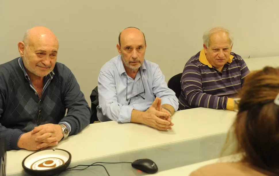 SIN OLVIDO. Ricardo Schkolnik, el rabino Nussbaum y Ricardo Cohen. la gaceta / foto de héctor peralta