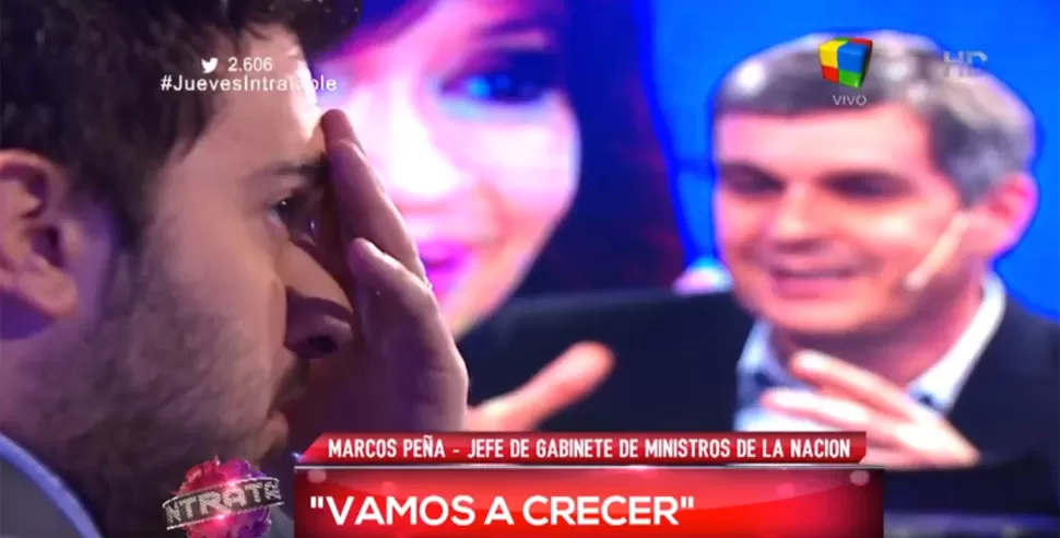 Video: el tenso cruce entre Marcos Peña y Diego Brancatelli