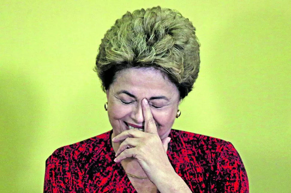 FELIZ. Dilma sonrió durante la presentación de una nueva universidad. reuters