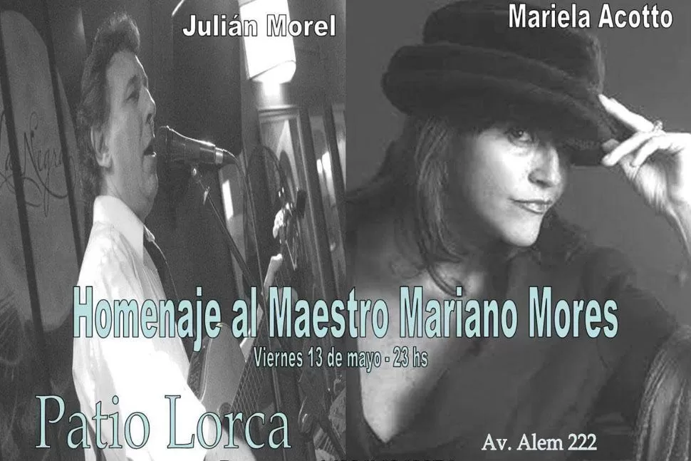 Mariela Acotto y Julián Morel rinden homenaje a Mariano Mores