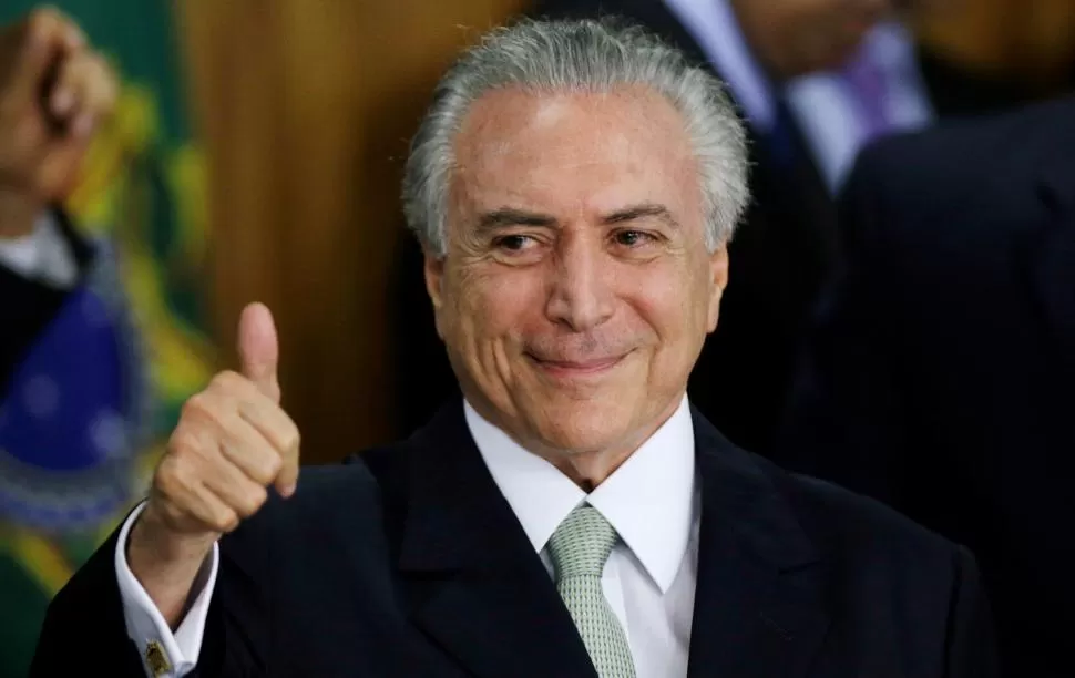 MIRADA AL FUTURO. El gran desafío de Temer es lograr que la economía brasileña recupere su fortaleza. reuters