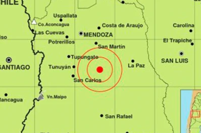 Susto en Mendoza por un temblor de 5.6 grados