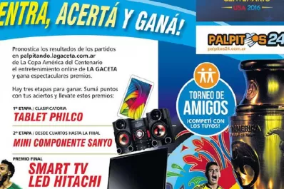 Palpitá la Copa América Centenario 2016 y ganá