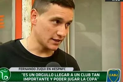 Zuqui está feliz: es nuevo jugador de Boca