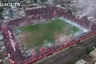 Así fue la previa del partido de San Martín vista desde un drone