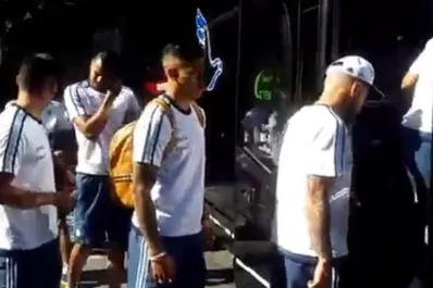 Así partía la Selección rumbo al estadio