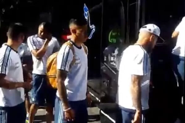Así partía la Selección rumbo al estadio