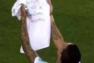 Di María le marcó a Chile y lo dedicó de manera especial