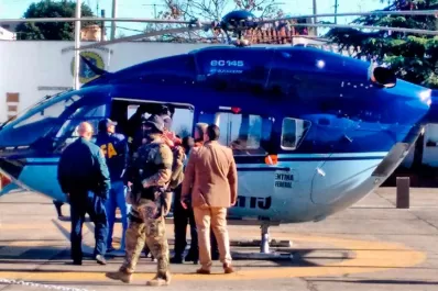 Trasladaron al líder de Los Monos en un fuerte operativo policial