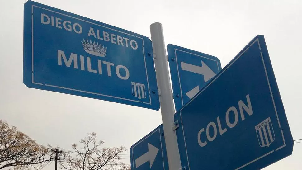 Diego Milito ya tiene una calle con su nombre