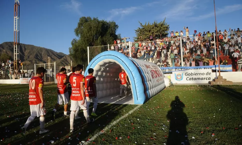 TRASPIÉ. El último partido de San Martín en Andalgalá lo perdió 1-0. 