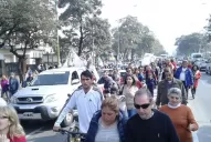 Cientos de fieles acompañaron a la Virgen del Milagro y a la Virgen del Valle