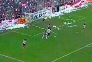 Video: los cabezazos de Lentini que tapó el arquero de Unión Aconquija