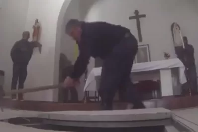 Video: así encontraron las bóvedas en el convento de General Rodríguez