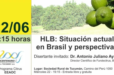 Disertarán sobre la situación del HLB en Brasil