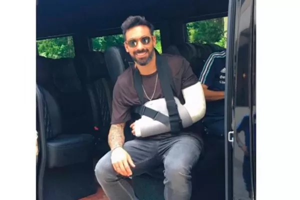 Pese a su lesión, Lavezzi compartió un mensaje optimista en Instagram