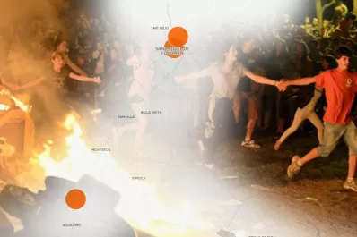 ¡Llega la noche de San Juan! Te contamos dónde podés ir a celebrarla