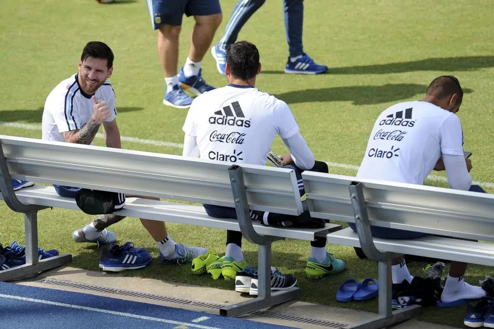 OPTIMISTA. Lionel Messi deslumbra con su juego en las canchas de Estados Unidos y le transmite confianza a la Selección. télam