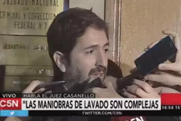 Casanello aseguró que en el informe de la UIF no aparece mencionada Cristina