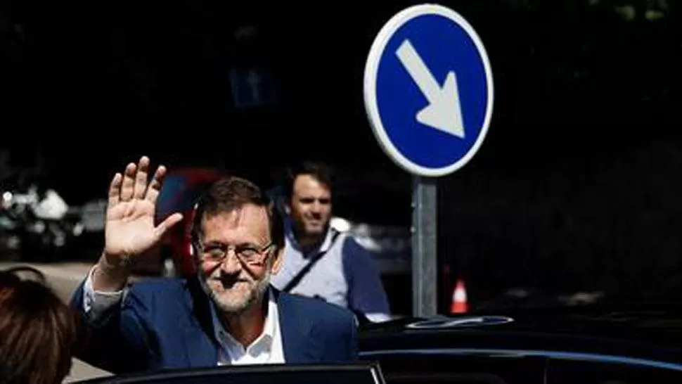 PRESIDENTE. Mariano Rajoy, luego de emitir su voto. FOTO TOMADA DE CLARIN.COM