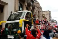 San Martín festejó el ascenso en la plaza Independencia