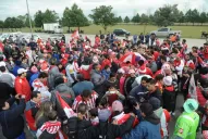Los jugadores del Santo, con la emoción a flor de piel
