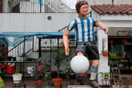 Apareció una estatua de Messi en Famaillá y estallaron las redes