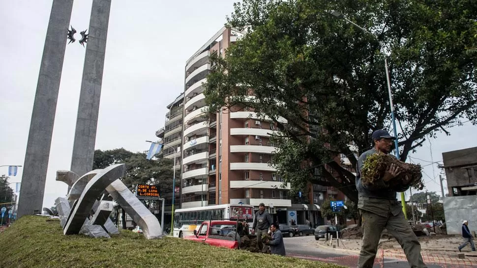 MONUMENTO DEL BICENTENARIO. Por aquí se realizará el desfile. ARCHIVO