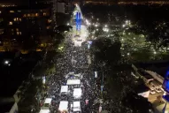 Mirá la inauguración del Monumento del Bicentenario desde un dron